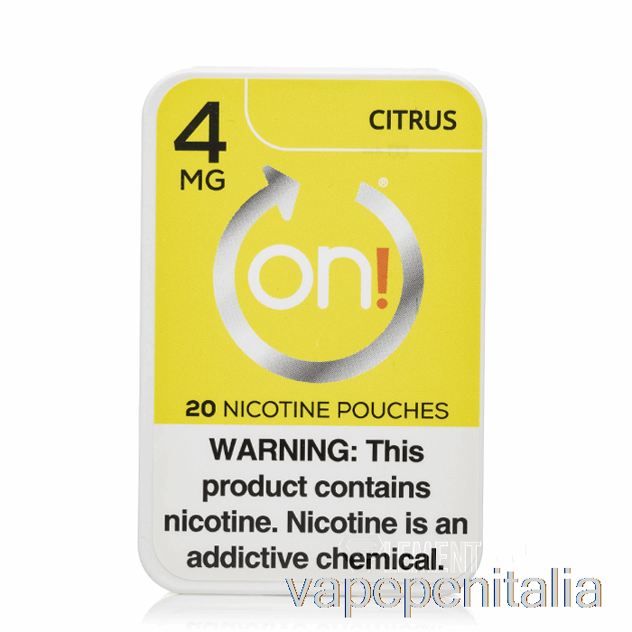 Penna Vaporizzante Accesa! Bustine Di Nicotina - Agrumi 4 Mg